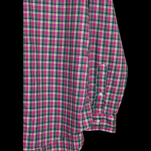 Ralph Lauren Men’s Plaid Button Down Shirt Large Multicolor Long Sleeve Cotton - Picture 6 of 14